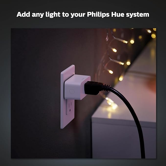 Philips Hue Smart Plug, White - 1 Pack - Turns Any Light Into a Smart Light - Control with Hue App - Compatible with Alexa, Google Assistant, and Apple HomeKit PhilipsHue