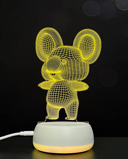 3D Koala Night Lights USB LED Lamp Home r2d2 3D Arts Lamp - 7 Colors Changing Bedroom Decor Night Light Gifts for Child - LeafyLoom