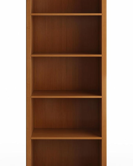 SIMPLIHOME Amherst SOLID WOOD 30 Inch Transitional 5 Shelf Bookcase in Light Golden Brown, For the Living Room, Study Room and Office - LeafyLoom