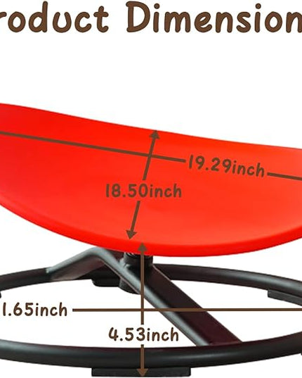 Kids Sensory Chair for Autism Kids Swivel Chair, Sensory Spin Chair Seat Improve Physical Coordination Wobble Chair for Kids Sit and Spin Relief of Motion Sickness - LeafyLoom