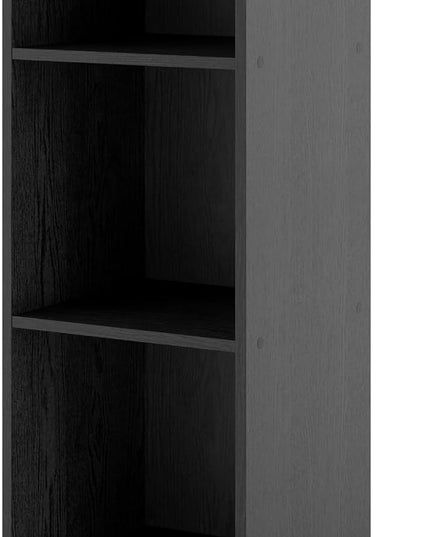 Apexa 3 Cube Storage Organizer Shelves, Stackable Wood Bookcase Fits Cubby Bins for Organization, Dorm Teen Room Decor & Home Office, Black - LeafyLoom