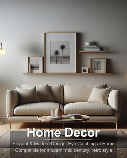 Modern 3 Globe Gold Floor Lamps for Living Room with Acrylic Crystal Sphere Shade and 3000K LED Bulbs, Contemporary Mid Century Standing Lamp, Farmhouse Retro for Bedroom Office - LeafyLoom