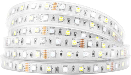 BTF-LIGHTING 5050 RGBW RGB+Cool White(6000K-7000K) 150RGB+150White LED Tape Light 5m 16.4ft 60LED/m Multi-Colored IP67 12mm Width FPCB DC12V for Bedroom Home Decoration(No Adapter or Controller) BTF-LIGHTING
