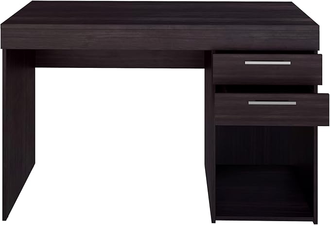 Techni Mobili Computer Home Office or Bedroom Storage & Drawers Ideal for Small Spaces Writing Desk, 47.6" W x 16.1" D x 30.3, Espresso - LeafyLoom