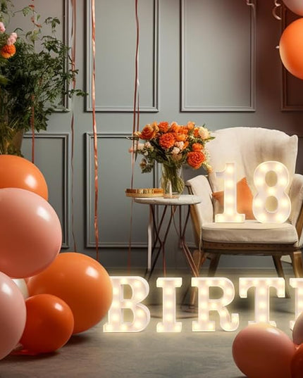 Marquee Light Up Numbers Marry Me Light Up Letters Disco Party Decorations 70th Birthday Decorations Birthday Party Decorations Desk Decorations Neon Party Decorations Birthday Decorations for Girls - LeafyLoom
