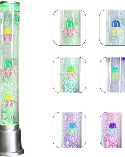 Shop LC Electric Jellyfish Lamp Artificial Fake Fish Tank Aquarium Lamp with Sensory Bubble Tube Lamp Night Light Sensory Lamp Jellyfish Lava Lamp - 1.90 FT Birthday Gifts - LeafyLoom