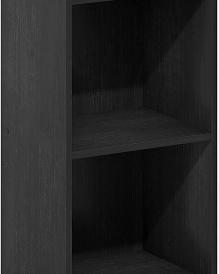 Furinno Luder Bookcase / Book / Storage, 2-Tier Cube, Blackwood - LeafyLoom