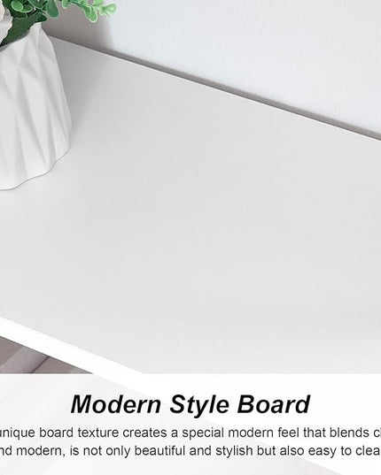 HOMISSUE Corner Bookshelf,12-Tier L Shaped Bookshelf, Double Wide Corner Wall Mount Bookcase with Metal Frame and Wood,Modern Industrial Corner Shelf for Living Room, Kitchen, Home Office White - LeafyLoom