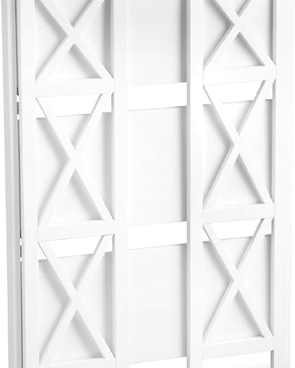 Casual Home Montego 3-Shelf White fold bookcase, 27.5" Wide - LeafyLoom
