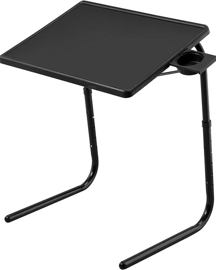 TV Tray Stand is an Adjustable Angle Sofa Stand Coffee Table with six Height adjustments and Three Angles,Retractable Cup Holder, Convenient and Comfortable tv Tray - LeafyLoom