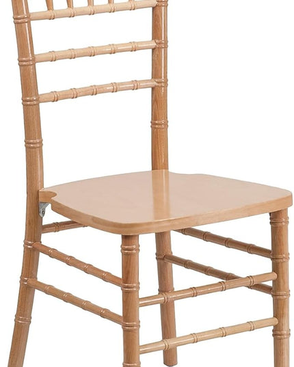 Flash Furniture HERCULES Series Natural Wood Chiavari Chair - LeafyLoom
