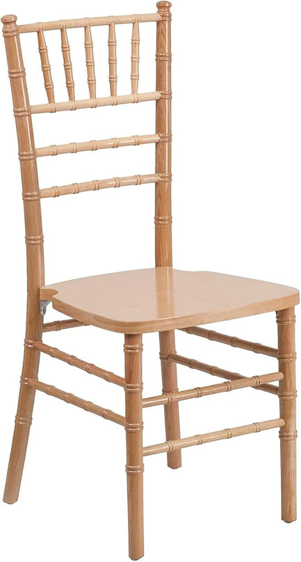 Flash Furniture HERCULES Series Natural Wood Chiavari Chair - LeafyLoom