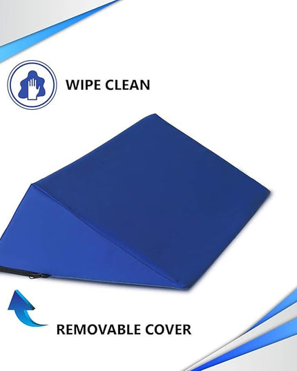 NYOrtho Positioning Wedge Pillow support - Wipe Clean Water Resistant alignment for elderly side sleepers - LeafyLoom