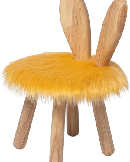 Wooden Toddler Chair Rabbit Stool Suitable for A Variety of Color Rest Stool for Any Room Decoration Game Room Cute Chair - LeafyLoom