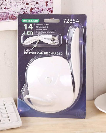 LED Table Lamp,Portable Eye-Protected Flexible Gooseneck Small Desk Lights for Dorm Study Office Bedroom-USB or 3 AA Batteries Powered -Not Include Batteries(1 Pack) - LeafyLoom