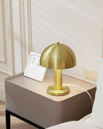 Globe Electric Novogratz x 65856 Olivia 12" Table Lamp, Matte Brass - LeafyLoom