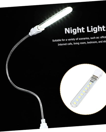 ARTIBETTER U Disk Night Light Indoor Night Lamp Outdoor Camping Light USB Light Atmosphere Light Clip on Desk Lamp Computer Lamp Corridor Light Computer Accessories LED PVC Student Light Bulb - LeafyLoom