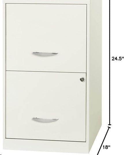 Lorell LLR14341WE - SOHO 18 2-drawer File Cabinet - LeafyLoom