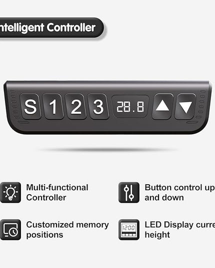 Electric Standing Desk, Multifunctional Standing Desk Adjustable Height, 55 * 24 Standing Desk with 4 Drawers, Ergonomic Adjustable Standing Desk with Keyboard Tray, Snow White - LeafyLoom