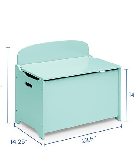 Delta Children MySize Deluxe Toy Box, Mint - LeafyLoom