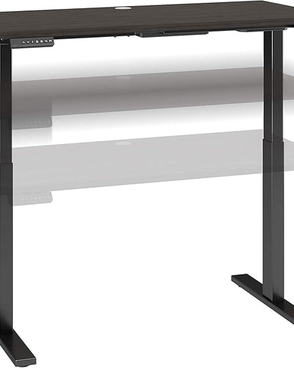 Bush Business Furniture Move 60 Electric Ergonomic Sit-Stand Computer Table for Home and Professional Office, 48W x 24D, Storm Gray - LeafyLoom