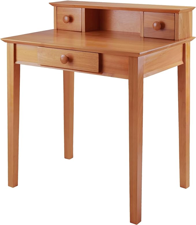 Winsome Wood Studio Home Office, Honey - LeafyLoom