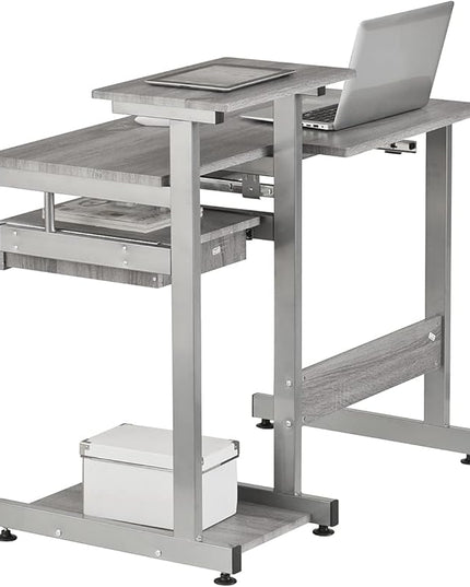 NicBex Laik-DW-00053-DX Desks, 37.75" W x 22" D x 35.25" H, Gray - LeafyLoom
