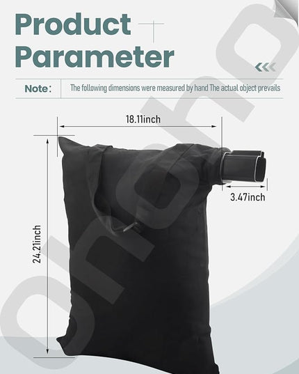 5140125-95 5140117-99 Leaf Blower Vacuum VAC Shoulder Bag - by Ohoho - for Black and Decker BV3100 BV2900 12 Amp Vacuum Blower - LeafyLoom