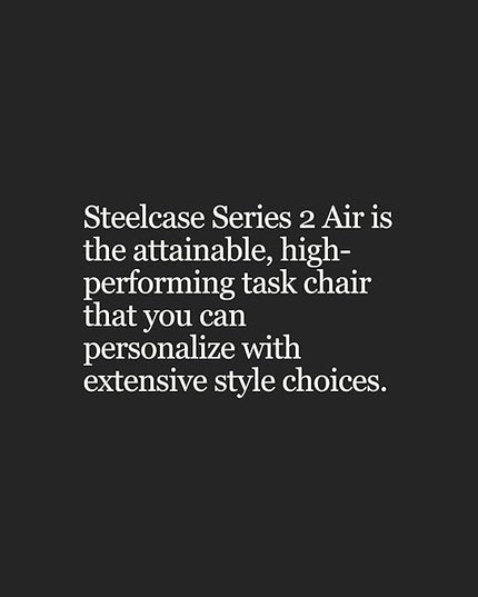 Steelcase Series 2 Office Chair - Ergonomic Work Chair with Wheels for Carpet - with Back Support, Weight-Activated Adjustment & Arm Support - Adjustable Rolling Chairs for Desk - Graphite - LeafyLoom
