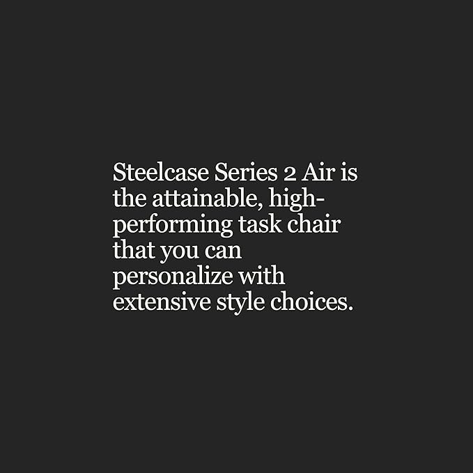 Steelcase Series 2 Office Chair - Ergonomic Work Chair with Wheels for Carpet - with Back Support, Weight-Activated Adjustment & Arm Support - Adjustable Rolling Chairs for Desk - Graphite - LeafyLoom