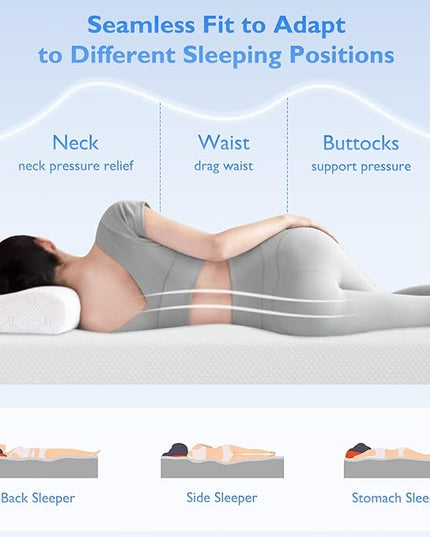 FDW 5 Inch Gel Memory Foam Mattress Medium-Firm Mattress for Pressure Relief & Cooler Sleep Mattress for Kid Adults CertiPUR-US Certified Mattress in a Box,California King - LeafyLoom