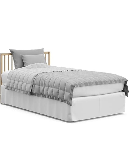 Graco Teddi 4-in-1 Convertible Mini Crib with Bonus Water-Resistant Mattress (Driftwood) – GREENGUARD Gold Certified, 2.75-Inch Mattress Included, Convenient Size, Easy 30-Minute Assembly - LeafyLoom