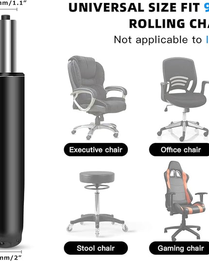 Office Chair Cylinder Replacement,Heavy-Duty Highest End Class 4 Hydraulic Pneumatic Piston, Universal Size Fits Most Chairs - LeafyLoom