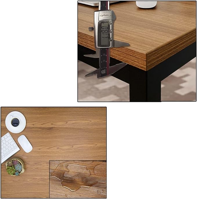 BIBOC Computer Desk Computer Table/Dining Table Meeting Desk 30X60 inch Desk,Modern Simple Style Desk,Office Desk Sturdy Writing Workstation for Home Office-Walnut - LeafyLoom