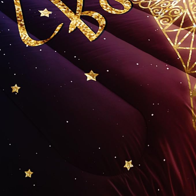 Datura home Kids Comforter Set Eiffel Tower Printed Pattern Bedding Set with 1 Comforter and 2 Pillowcases for Girls Boys Bedroom All Season(Tower Full) - LeafyLoom