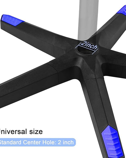 28 inch Nylon Gaming Chair Base Replacement with 5 Casters, Heavy Duty Office Chair Base Part - LeafyLoom