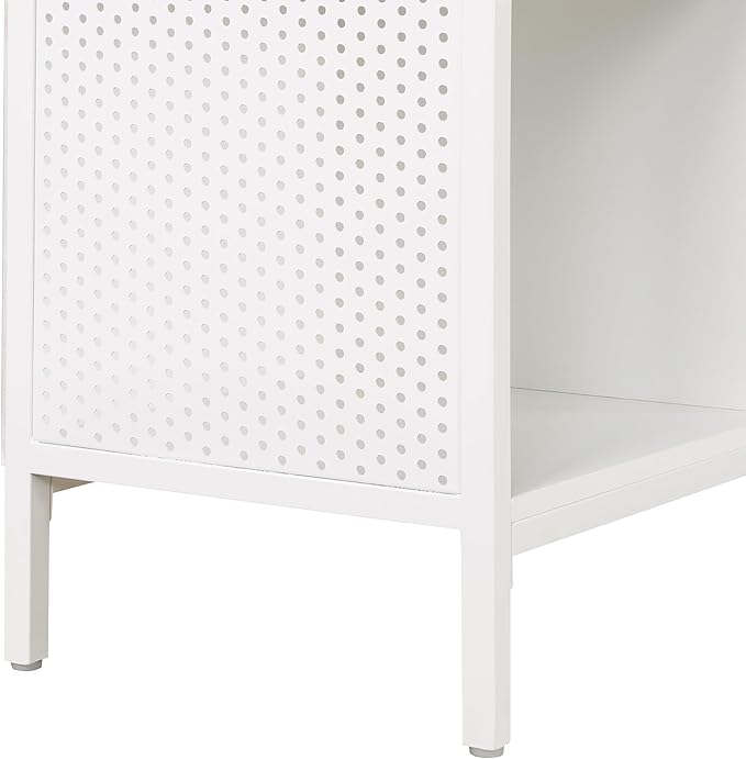 OSP Home Furnishings Ace Contemporary Modern Storage Cube Bookcase, 8 Cubes, White Finish - LeafyLoom