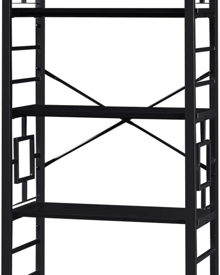 HOMISSUE Bookcase,7-Tier Tall Bookshelf Metal Bookcase and Bookshelves, Free Standing Storage Modern Bookshelf for Home Office Living Room and Bedroom，Black - LeafyLoom