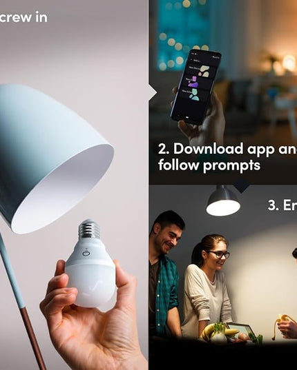 LIFX White A19 WiFi Smart LED Light Bulb, Dimmable, No Hub Required, Works with Alexa and Apple Home Kit, Hey Google, 2700k Warm White, 650 Lumens, 25,000-hour Lifetime, L3A19LW06E26US/12, 12 Pack LIFX
