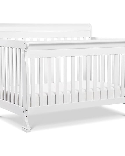 DaVinci Kalani 4-in-1 Convertible Crib in White, Greenguard Gold Certified - LeafyLoom