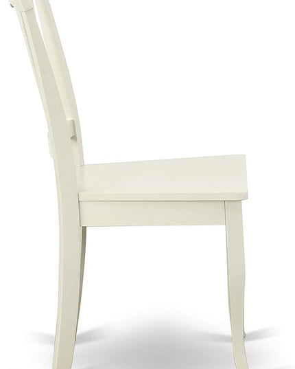 East West Furniture OXAV5-LWH-W Oxford 5 Piece Dinette Set for 4 Includes a Square Room Table and 4 Dining Chairs, 36x36 Inch - LeafyLoom