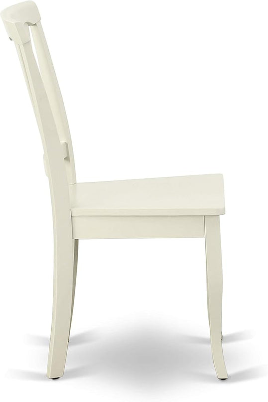 East West Furniture OXAV5-LWH-W Oxford 5 Piece Dinette Set for 4 Includes a Square Room Table and 4 Dining Chairs, 36x36 Inch - LeafyLoom