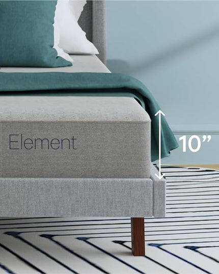 Casper Sleep Element, Medium Firm Twin XL Mattress - Memory Foam + Support - 100-Night Trial - CertiPUR-US Mattress, Grey - LeafyLoom