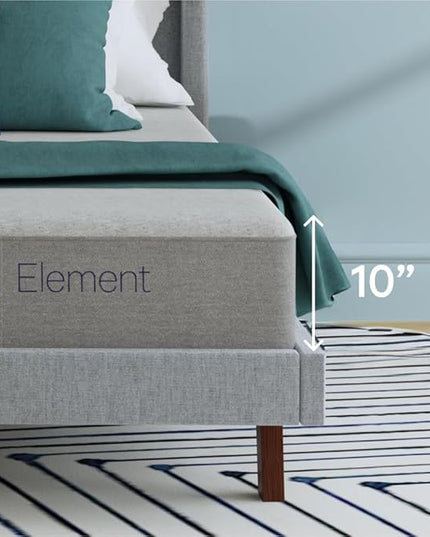 Casper Sleep Element, California King Size, Medium Firm Mattress - Memory Foam + Support - 100-Night Trial - 10 Year Warranty - CertiPUR-US® Mattress, Grey - LeafyLoom