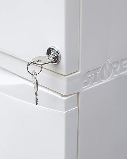 Storex 61271B01C File Cabinet, 1-Pack, White - LeafyLoom