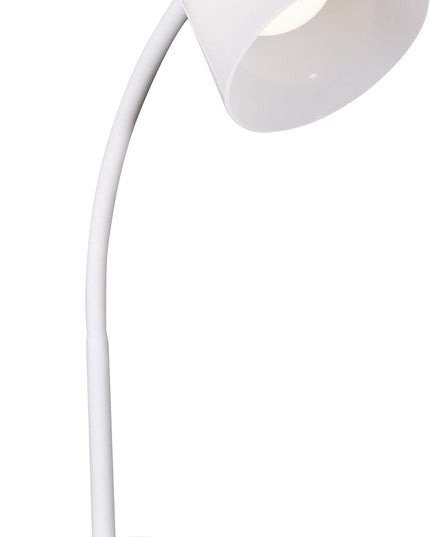 OttLite Clarify LED Desk Lamp with 4 Brightness Settings – Touch Activated Controls, Modern White Design, ClearSun LED Lighting, Flexible Neck, for Work, Study, Reading, Crafting - LeafyLoom