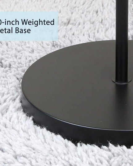 O’Bright Industrial Floor Lamp for Living Room, 100% Metal Lamp, UL Certified E26 Socket, Minimalist Design for Decorative Lighting, Stand Lamp for Bedroom/Office/Dorm, ETL Listed (Black) - LeafyLoom