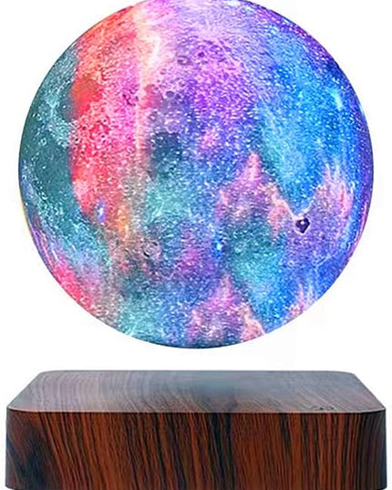 Levitating Moon Lamp Floating and Spinning in Air Freely with Gradually Changing LED Lights Between 3 Colors,Suitable for Room and Office Decoration, Black Technology Products - LeafyLoom
