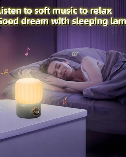 HOMY Bluetooth speaker Cactus Mood lamp Table desk office LED light wireless speakers Camping ambient music Good night electronic alarm clock sound decoration Kids Bedroom Party Best gift - LeafyLoom
