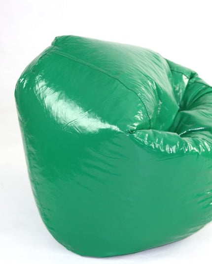 Wet Look Vinyl Bean Bags, Jr Child, Green - LeafyLoom